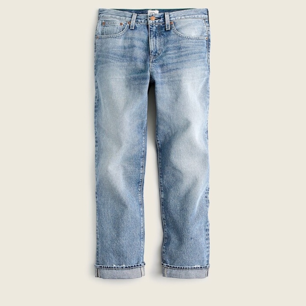 J Crew Slouchy boyfriend jean in Simsberry wash 27